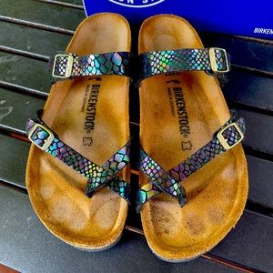 Birkenstock 42 11 mayari sandals women mermaid magic snake shoes black